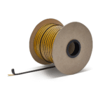 Glasvezelkoord Plat Zwart 8×2 (zelfklevend)