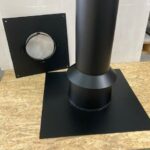Dakdoorvoerset Zwart Dubbelwandig Compleet Platdak 150 mm