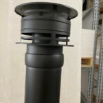 Dakdoorvoerset Zwart Dubbelwandig Compleet Platdak 150 mm