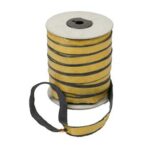 Glasvezelkoord Plakrand 25x3mm (Rol 50 Meter)  Zwart