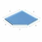 Vloerplaat Glas 6mm Schuine Kant 80x80cm