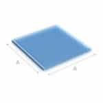 Vloerplaat Glas 6mm Vierkant 80x80cm