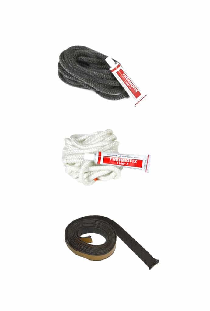 Glasvezelkoord Rond Wit 6mm 5m (inclusief lijm)