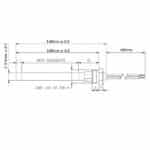 Gloeibougie Pelletkachel Ø9,9mm, Lengte 130mm, 270 Watt