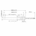 Gloeibougie Pelletkachel Ø9,9mm, Lengte 136mm, 250 Watt (Bak 02)