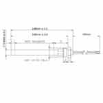 Gloeibougie Pelletkachel Ø12,5mm, Lengte 94mm, 250 Watt (Bak 22)