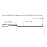 Gloeibougie Pelletkachel Ø9,9mm, Lengte 150 mm, 250 Watt (Bak 14)