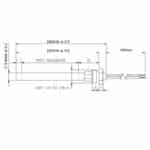 Gloeibougie Pelletkachel Ø9,9mm, Lengte 150 mm, 300 Watt (Bak 18)