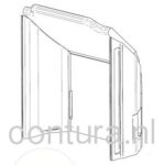 Contura 500 Serie Binnenwerk (smalle zijruiten)(inclusief vlamplaat)
