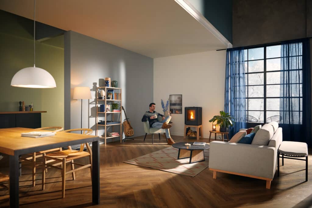 Trimline Fires Woody Loft Pellet