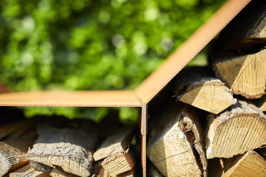 Houtopslag Brugge Cortenstaal