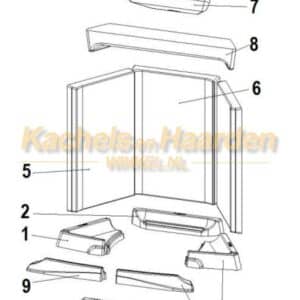 Austroflamm Lounge X-TRA Binnenwerk (inclusief vlamplaat)