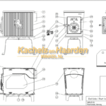 Jotul F 602 N Deurknop