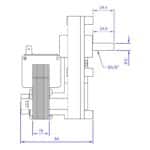 Vijzelmotor 1,5rpm (exclusief encoder)