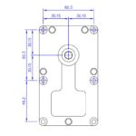 Vijzelmotor 1,5rpm (exclusief encoder)