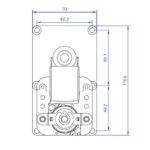 Vijzelmotor 1,5rpm (exclusief encoder)