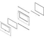 Nordic Fire Boxline 8 / 10 Deur Compleet