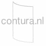 Contura glas zijkant (buitenruit) 556 / 586 / 596 Style incl. koord