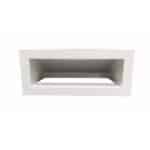 Convectierooster 200x60mm flat wit