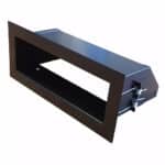 Convectierooster 200x60mm flat zwart