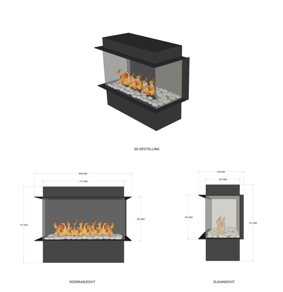 ELU B Slimline Three-Sided Medium