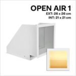 Ventilatierooster Open Air 1 inclusief Gaas en Kanalisatie 150mm