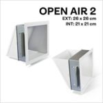 Ventilatierooster Open Air 2 inclusief anti-inkijkplaat
