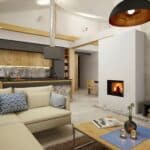Heatconnect Driedubbel Glas Hout CV Front Haard 66×50