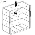 Stuv 21/95 DF Vuurvaste Steen