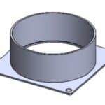 Dik Geurts Aansluiting externe lucht, naar onderen Ø80