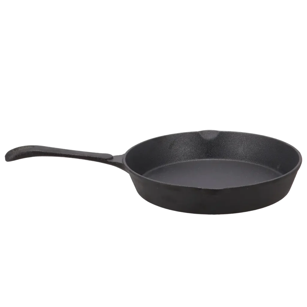 Gietijzeren koekepan rond